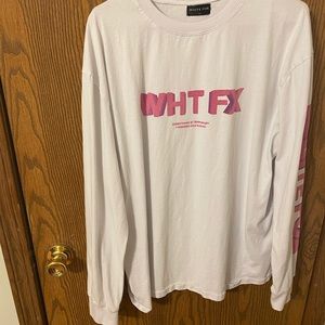 White fox long sleeve graphic tee, oversized